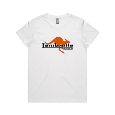 LCoA Ladies T Kangaroo Logo White Thumbnail