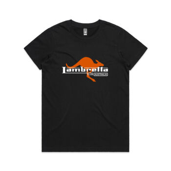 LCoA Ladies T Kangaroo Logo - Black/Army Thumbnail